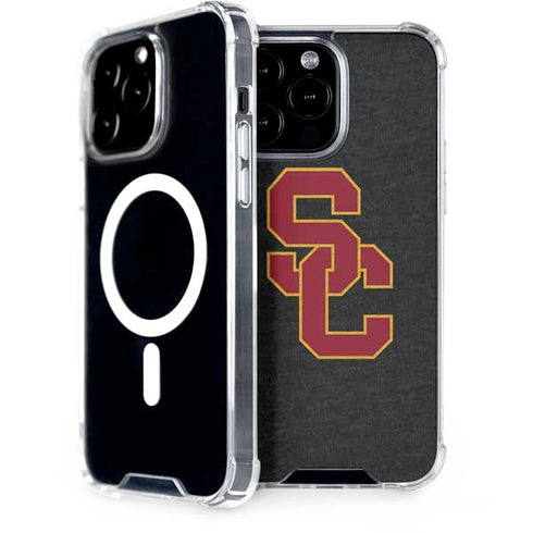 University of Southern California USC Grey Logo iPhone 14 Pro Max MagSafe Case