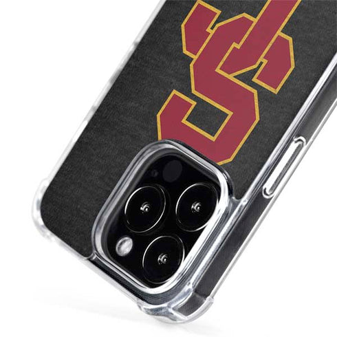 University of Southern California USC Grey Logo iPhone 15 Pro Max MagSafe Case