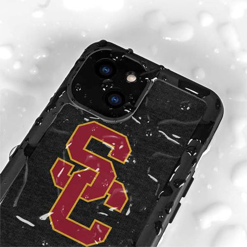 University of Southern California USC Grey Logo iPhone 15 Waterproof Case