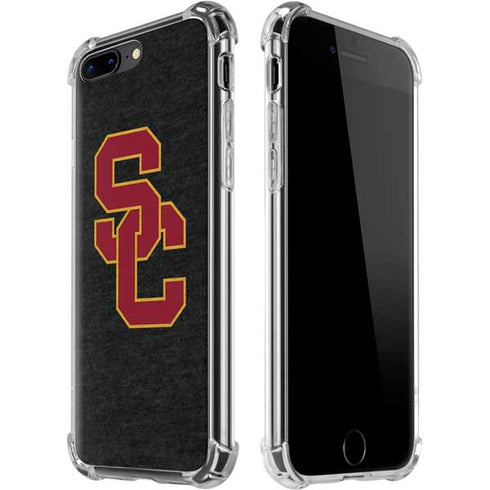 University of Southern California USC Grey Logo iPhone 7/8 Plus Clear Case