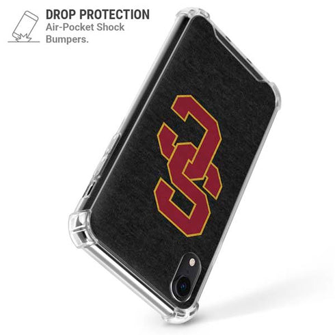 University of Southern California USC Grey Logo iPhone XR Clear Case