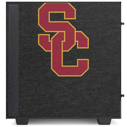 University of Southern California USC Grey Logo NZXT H510 Compact ATX Mid-Tower Case Skin