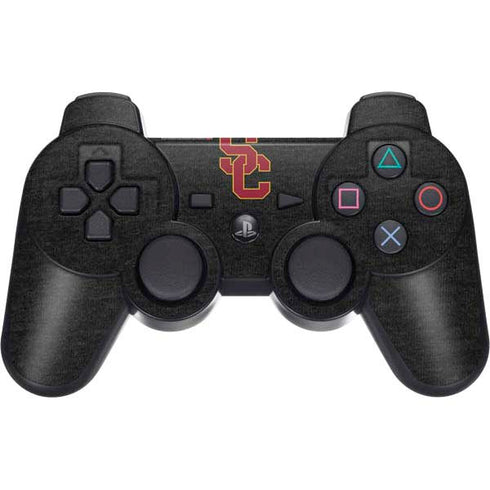 University of Southern California USC Grey Logo PS3 Dual Shock wireless controller Skin