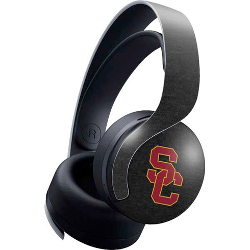 University of Southern California USC Grey Logo PULSE 3D Wireless Headset for PS5 Skin