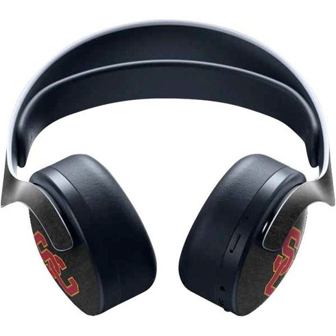 University of Southern California USC Grey Logo PULSE 3D Wireless Headset for PS5 Skin