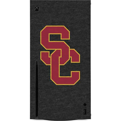 University of Southern California USC Grey Logo Xbox Series X Console Skin