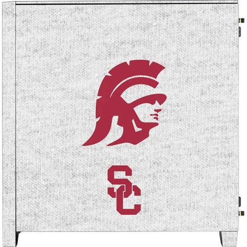 University of Southern California USC Grey Trojan Mascot Corsair 4000D Tempered Glass Mid-Tower ATX Case Skin