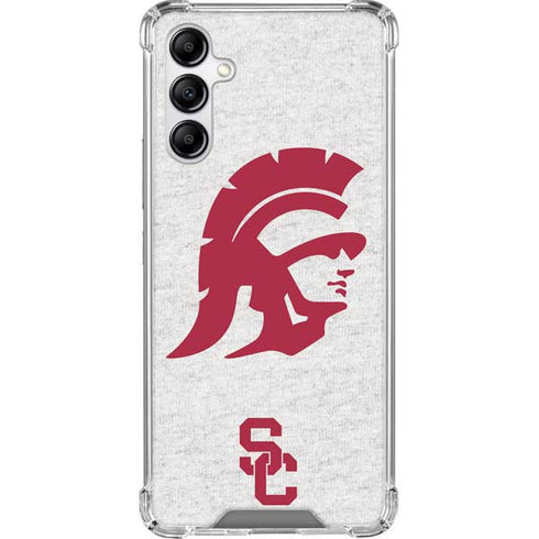 University of Southern California USC Grey Trojan Mascot Galaxy A14 5G Clear Case