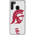 University of Southern California USC Grey Trojan Mascot Galaxy A21 Clear Case