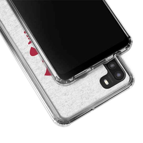 University of Southern California USC Grey Trojan Mascot Galaxy A21 Clear Case