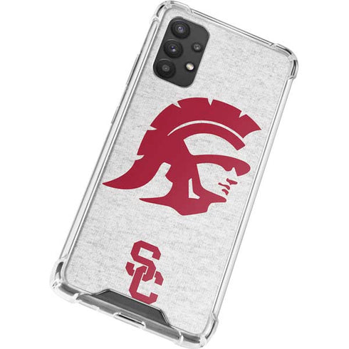University of Southern California USC Grey Trojan Mascot Galaxy A32 5G Clear Case