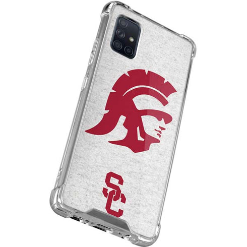 University of Southern California USC Grey Trojan Mascot Galaxy A51 5G Clear Case