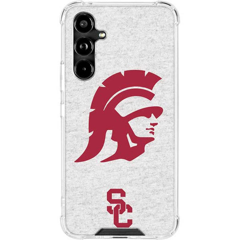 University of Southern California USC Grey Trojan Mascot Galaxy A54 5G Clear Case