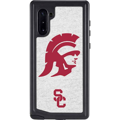 University of Southern California USC Grey Trojan Mascot Galaxy Note 10 Waterproof Case