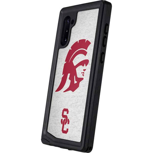 University of Southern California USC Grey Trojan Mascot Galaxy Note 10 Waterproof Case