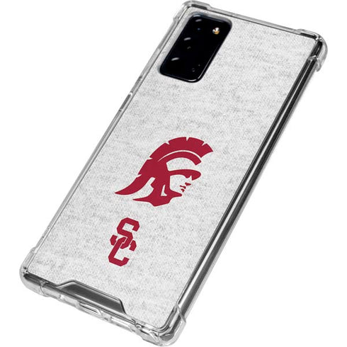 University of Southern California USC Grey Trojan Mascot Galaxy Note20 5G Clear Case