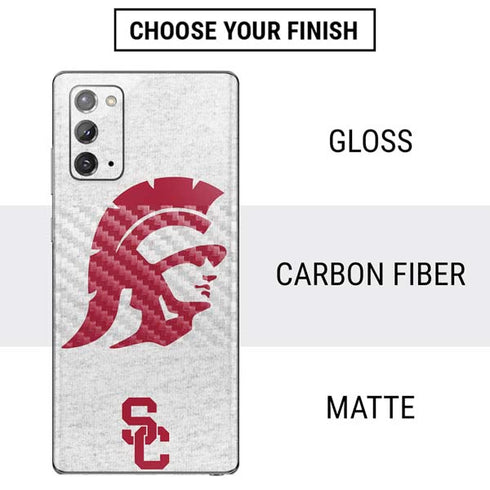University of Southern California USC Grey Trojan Mascot Galaxy Note20 5G Skin
