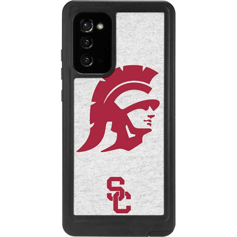University of Southern California USC Grey Trojan Mascot Galaxy Note20 5G Waterproof Case