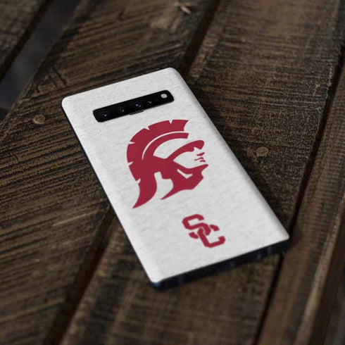 University of Southern California USC Grey Trojan Mascot Galaxy S10 Skin