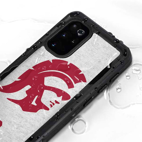 University of Southern California USC Grey Trojan Mascot Galaxy S20 Plus Waterproof Case
