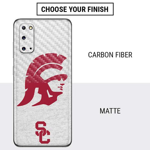 University of Southern California USC Grey Trojan Mascot Galaxy S20 Skin