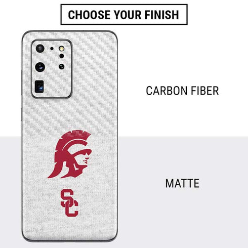University of Southern California USC Grey Trojan Mascot Galaxy S20 Ultra 5G Skin