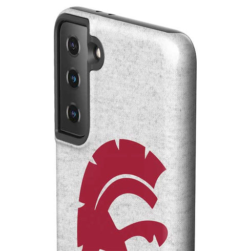 University of Southern California USC Grey Trojan Mascot Galaxy S21 FE Pro Case