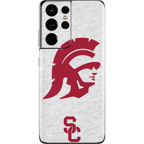 University of Southern California USC Grey Trojan Mascot Galaxy S21 Ultra 5G Skin