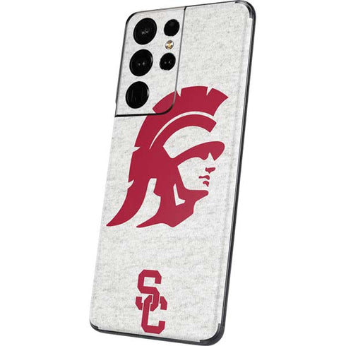 University of Southern California USC Grey Trojan Mascot Galaxy S21 Ultra 5G Skin