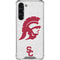 University of Southern California USC Grey Trojan Mascot Galaxy S23 Plus Clear Case
