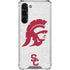 University of Southern California USC Grey Trojan Mascot Galaxy S23 Plus Clear Case