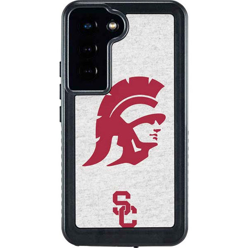 University of Southern California USC Grey Trojan Mascot Galaxy S23 Waterproof Case