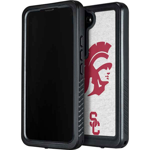 University of Southern California USC Grey Trojan Mascot Galaxy S23 Waterproof Case