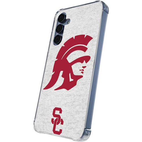 University of Southern California USC Grey Trojan Mascot Galaxy S24 Clear Case