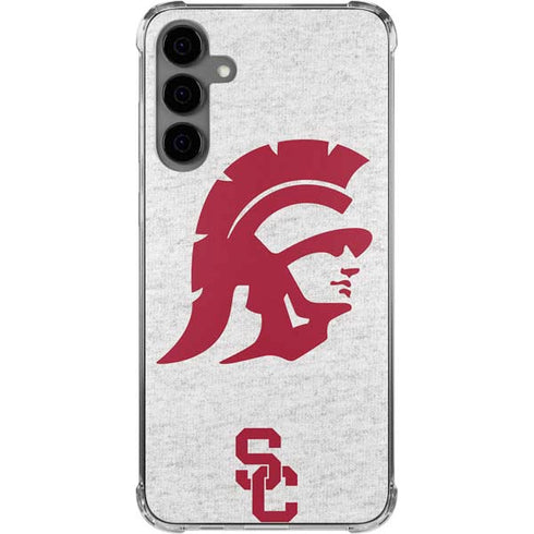 University of Southern California USC Grey Trojan Mascot Galaxy S24 Plus Clear Case