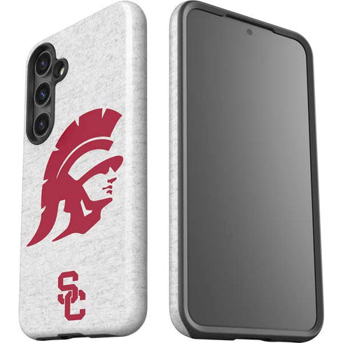 University of Southern California USC Grey Trojan Mascot Galaxy S24 Plus Impact Case