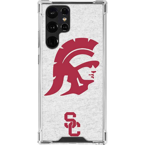 University of Southern California USC Grey Trojan Mascot Galaxy S24 Ultra Clear Case