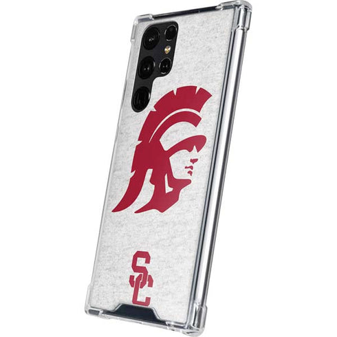 University of Southern California USC Grey Trojan Mascot Galaxy S24 Ultra Clear Case
