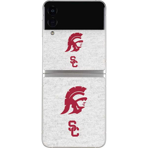 University of Southern California USC Grey Trojan Mascot Galaxy Z Flip3 5G Skin