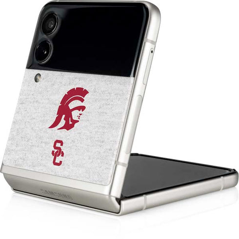University of Southern California USC Grey Trojan Mascot Galaxy Z Flip3 5G Skin