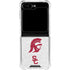 University of Southern California USC Grey Trojan Mascot Galaxy Z Flip5 5G Clear Case