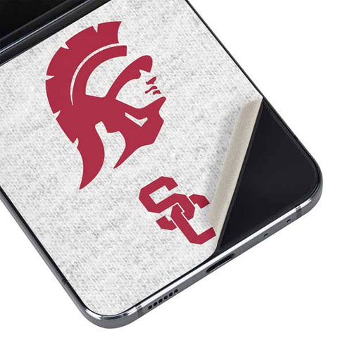 University of Southern California USC Grey Trojan Mascot Galaxy Z Flip5 5G Skin