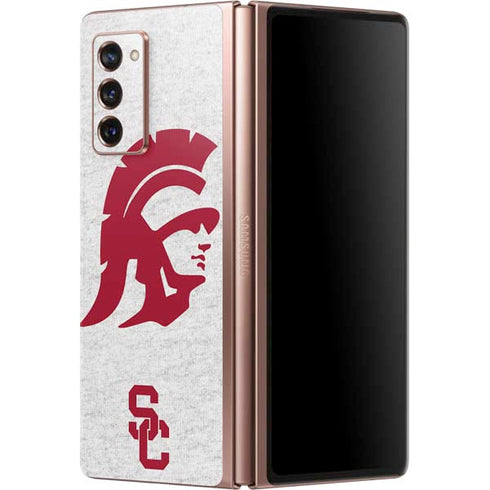 University of Southern California USC Grey Trojan Mascot Galaxy Z Fold2 5G Skin