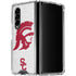 University of Southern California USC Grey Trojan Mascot Galaxy Z Fold4 5G Clear Case