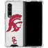 University of Southern California USC Grey Trojan Mascot Galaxy Z Fold4 5G Clear Case