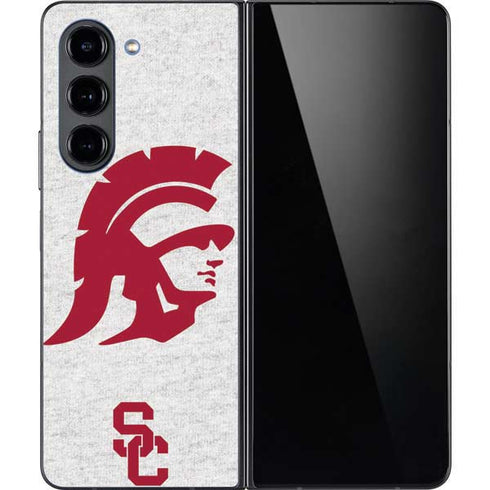 University of Southern California USC Grey Trojan Mascot Galaxy Z Fold5 5G Skin