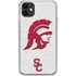 University of Southern California USC Grey Trojan Mascot iPhone 11 Clear Case