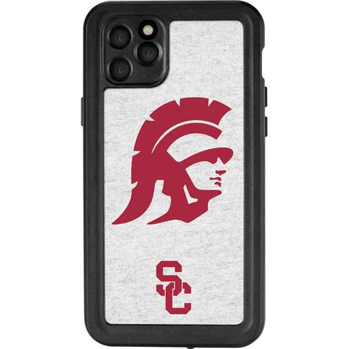 University of Southern California USC Grey Trojan Mascot iPhone 11 Pro Max Waterproof Case