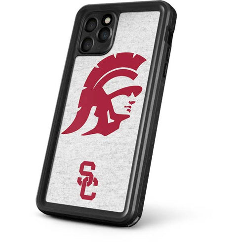 University of Southern California USC Grey Trojan Mascot iPhone 11 Pro Max Waterproof Case