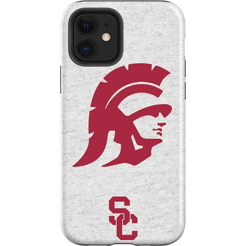 University of Southern California USC Grey Trojan Mascot iPhone 12 Impact Case